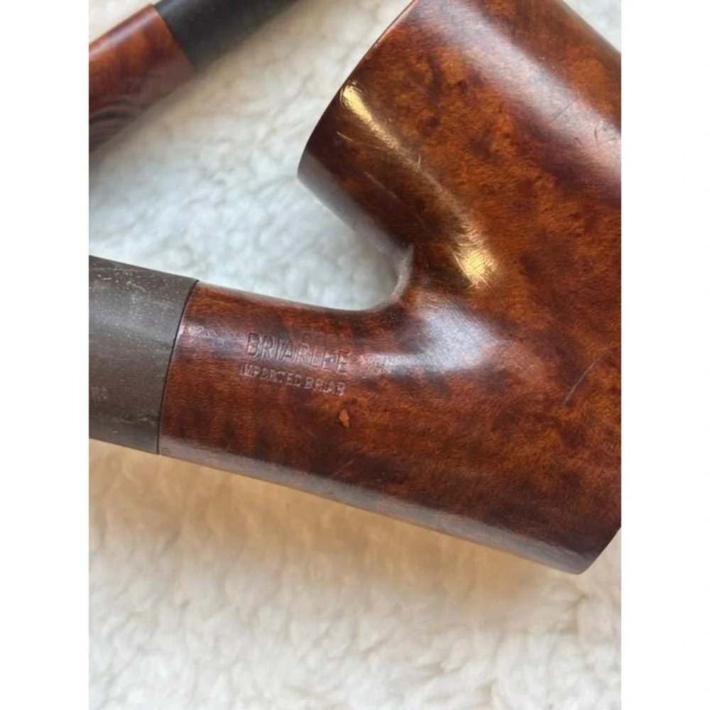 Vintage Tobacco pipes and holder set of 3